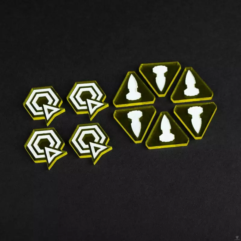 Laserox - Twilight Imperium: Command & Control Tokens (Yellow) 1 Laserox - Twilight Imperium: Command & Control Tokens (Yellow)