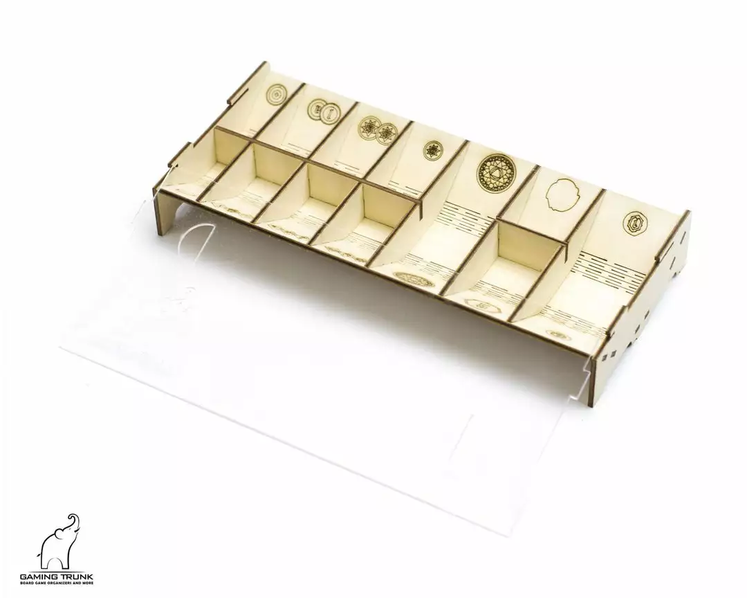 Gaming Trunk - Gloom Tavern Organizer For Gloomhaven With Forgotten Circles (Natural Unstained) 6 Gaming Trunk - Gloom Tavern Organizer For Gloomhaven With Forgotten Circles (Natural Unstained)