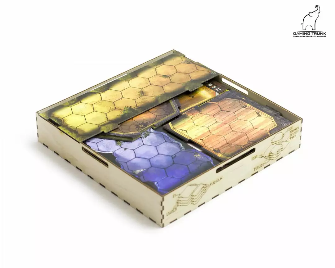 Gaming Trunk - Gloom Tavern Organizer For Gloomhaven With Forgotten Circles (Natural Unstained) 9 Gaming Trunk - Gloom Tavern Organizer For Gloomhaven With Forgotten Circles (Natural Unstained)