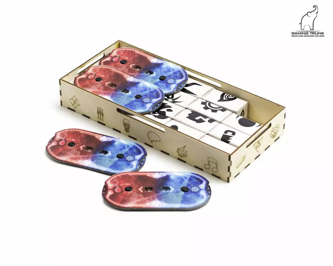 Gaming Trunk - Gloom Tavern Organizer For Gloomhaven With Forgotten Circles (Natural Unstained) 11 Gaming Trunk - Gloom Tavern Organizer For Gloomhaven With Forgotten Circles (Natural Unstained)