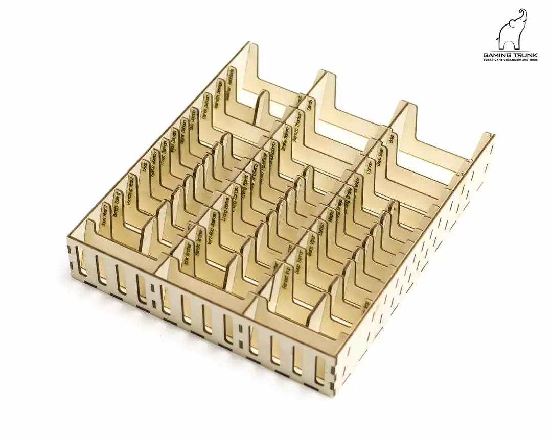 Gaming Trunk - Gloom Tavern Organizer For Gloomhaven With Forgotten Circles (Natural Unstained) 4 Gaming Trunk - Gloom Tavern Organizer For Gloomhaven With Forgotten Circles (Natural Unstained)