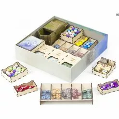 Gaming Trunk - Wings Organizer Compatible With Wingspan (Natural Unstained)