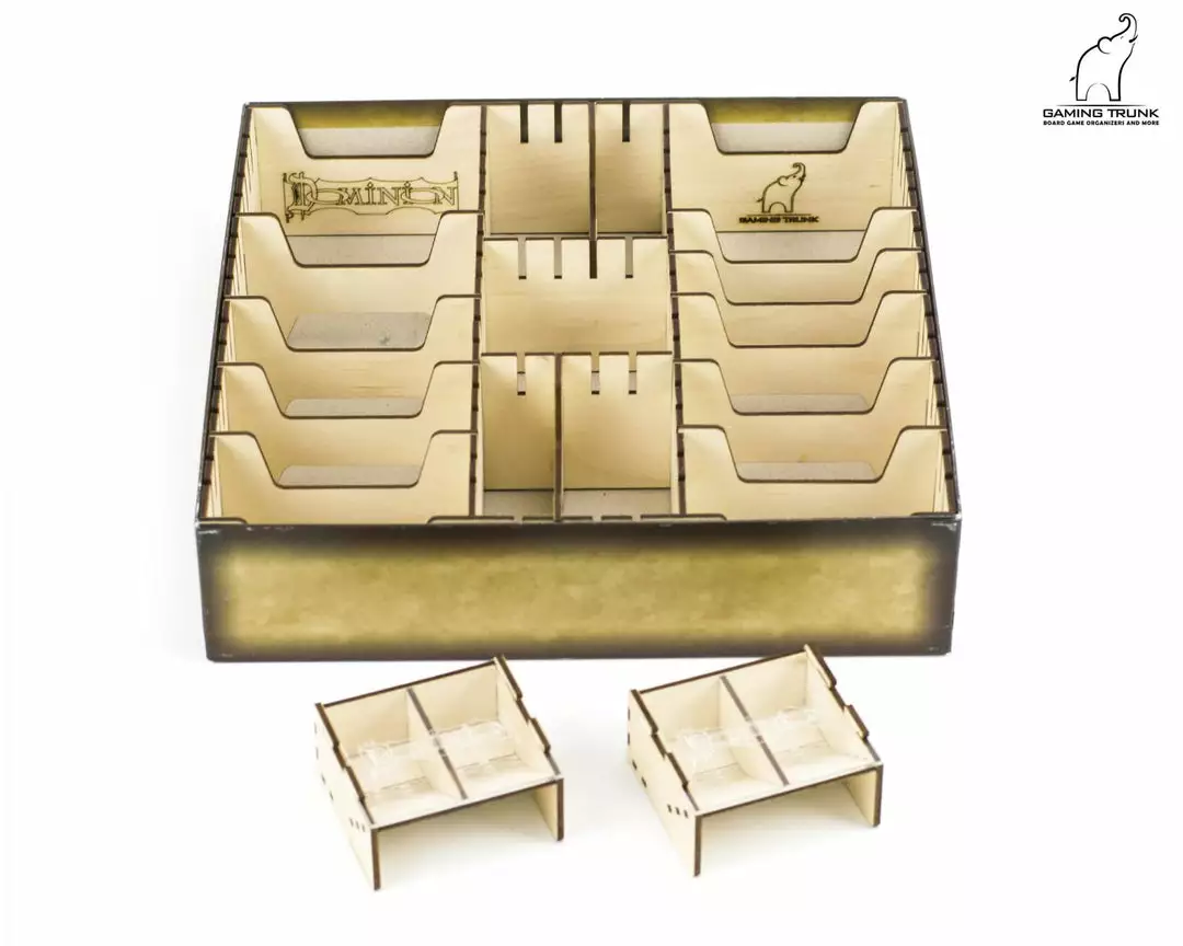 Gaming Trunk - Powerful Organizer For Dominion (Walnut. For Unsleeved Cards) 3 Gaming Trunk - Powerful Organizer For Dominion (Walnut. For Unsleeved Cards)