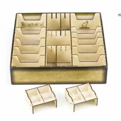 Gaming Trunk - Powerful Organizer For Dominion (Walnut. For Sleeved Cards)