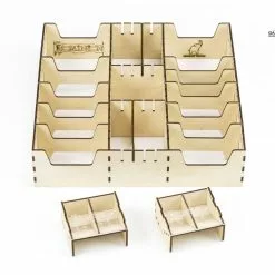 Gaming Trunk - Powerful Organizer For Dominion (Walnut. For Sleeved Cards)
