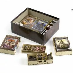 Gaming Trunk - Lion Jaws Organizer Compatible With Gloomhaven: Jaws Of The Lion (Natural Unstained)