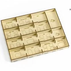 Gaming Trunk - Lion Jaws Organizer Compatible With Gloomhaven: Jaws Of The Lion (Natural Unstained)