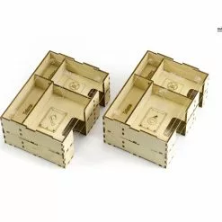 Gaming Trunk - Lion Jaws Organizer Compatible With Gloomhaven: Jaws Of The Lion (Natural Unstained)