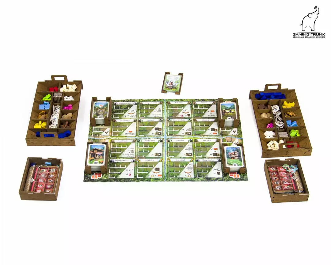 Gaming Trunk - Holledau Organizer For Hallertau (Natural Unstained) 4 Gaming Trunk - Holledau Organizer For Hallertau (Natural Unstained)