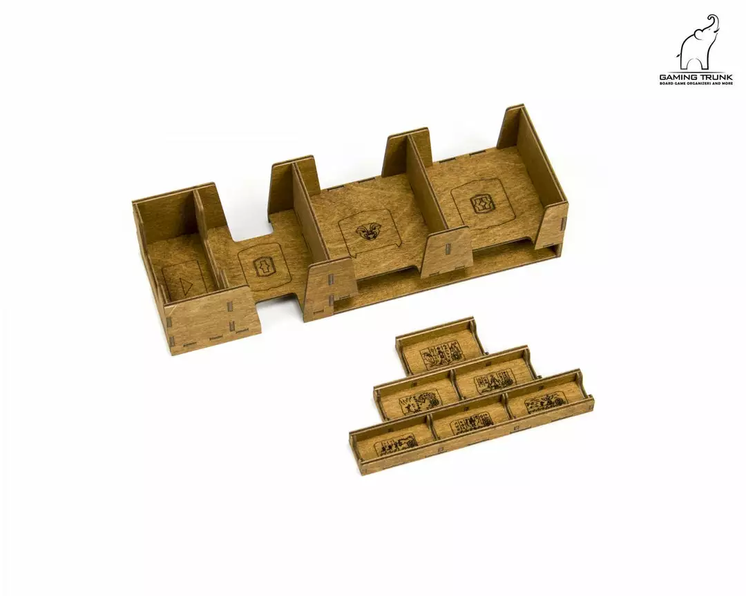 Gaming Trunk - Arnak Organizer For Lost Ruins Of Arnak (Natural Unstained) 12 Gaming Trunk - Arnak Organizer For Lost Ruins Of Arnak (Natural Unstained)