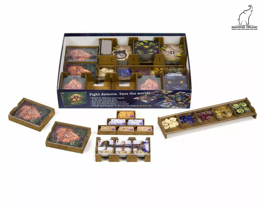 Gaming Trunk - Arnak Organizer For Lost Ruins Of Arnak (Natural Unstained) 2 Gaming Trunk - Arnak Organizer For Lost Ruins Of Arnak (Natural Unstained)