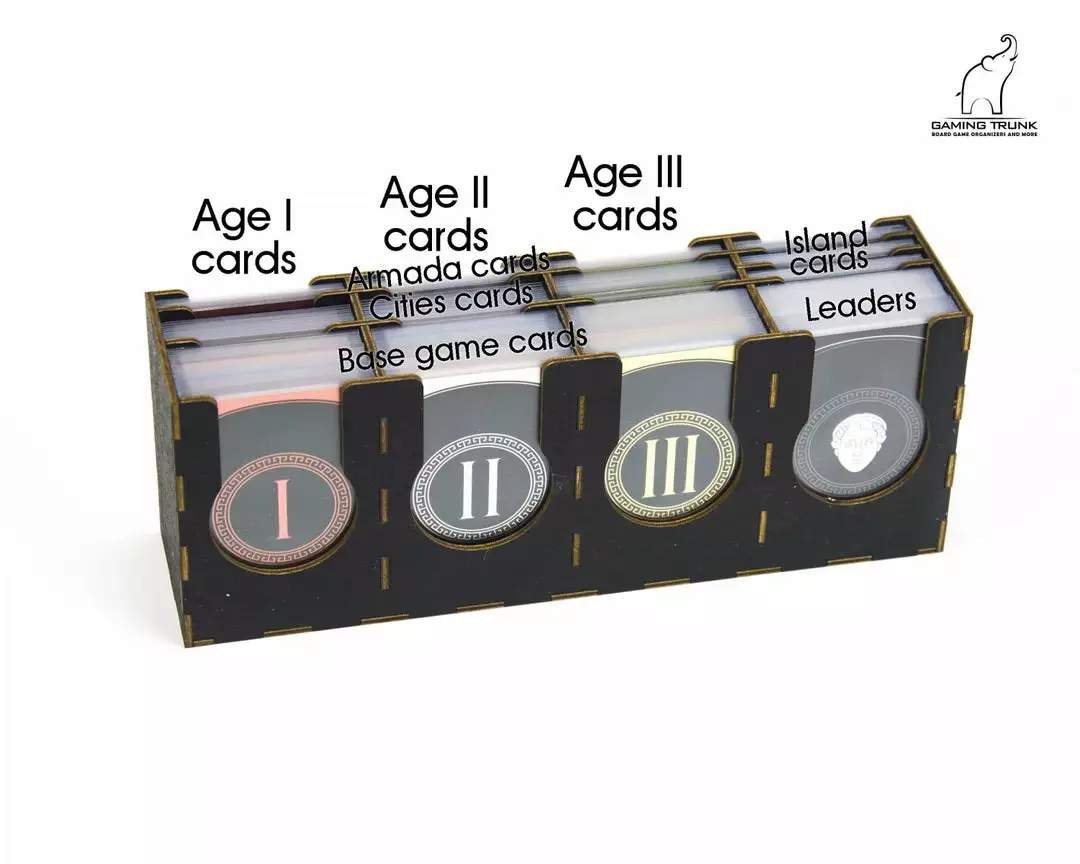 Gaming Trunk - Wonderment Organizer 2nd Edition For 7 Wonders (Second Edition) (Black) 3 Gaming Trunk - Wonderment Organizer 2nd Edition For 7 Wonders (Second Edition) (Black)