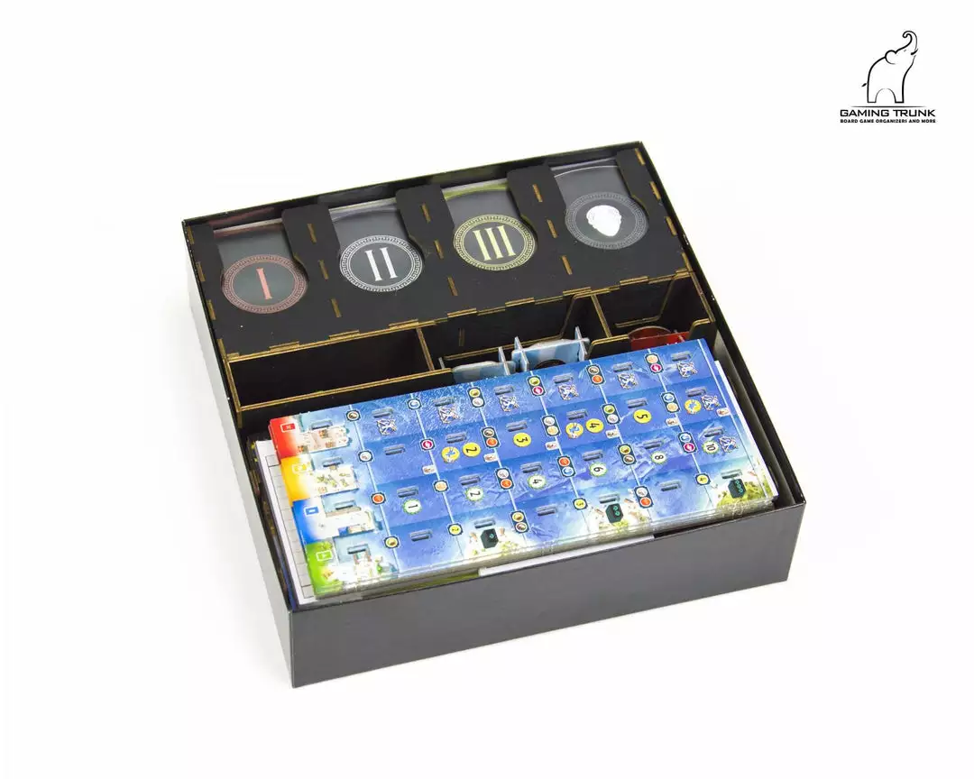 Gaming Trunk - Wonderment Organizer 2nd Edition For 7 Wonders (Second Edition) (Black) 8 Gaming Trunk - Wonderment Organizer 2nd Edition For 7 Wonders (Second Edition) (Black)