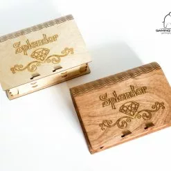 Gaming Trunk - Splendid Box For Sleeved Cards, For Splendor Plus Nobles Promo Tiles Case (Walnut) 8 Gaming Trunk - Splendid Box For Sleeved Cards, For Splendor Plus Nobles Promo Tiles Case (Walnut)