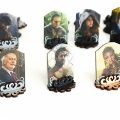Gaming Trunk - Investigator Stands For Eldritch Horror And Arkham Horror (Black) (Sets Of 5)