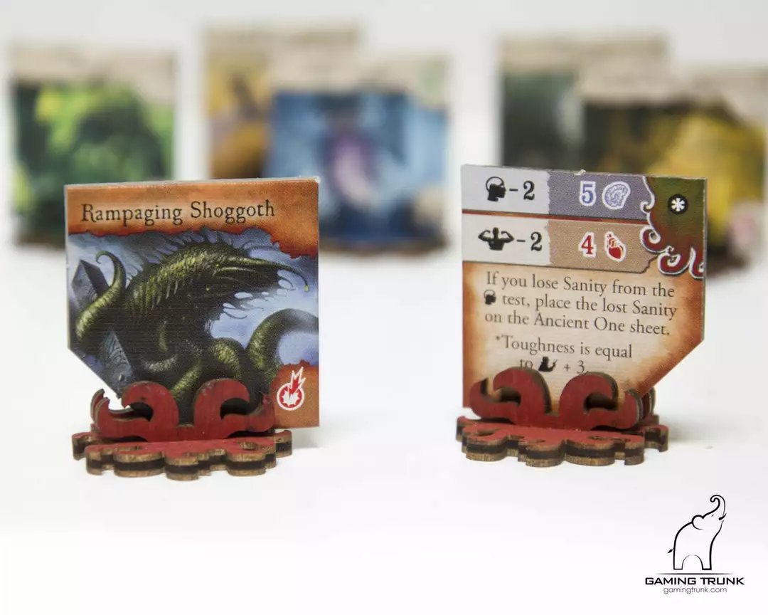 Gaming Trunk - Monster Stands For Eldritch Horror And Arkham Horror (Red) (Sets Of 5) 3 Gaming Trunk - Monster Stands For Eldritch Horror And Arkham Horror (Red) (Sets Of 5)