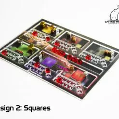Gaming Trunk - Acrylic Single Sided Overlay For Terraforming Mars™ Player Mats. Design 2 - SQUARES