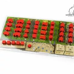 Gaming Trunk - Acrylic Overlay With A Backboard For Clans Of Caledonia Player Board. A Set Of Four (for First Edition Of The Game)