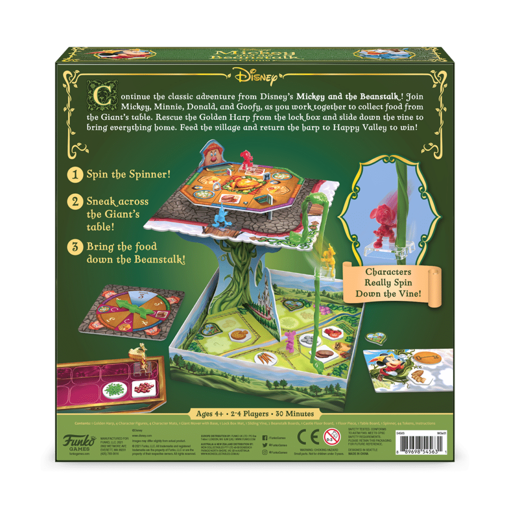 Funko Games Board Games Disney Mickey And The Beanstalk 2 Funko Games Board Games Disney Mickey And The Beanstalk
