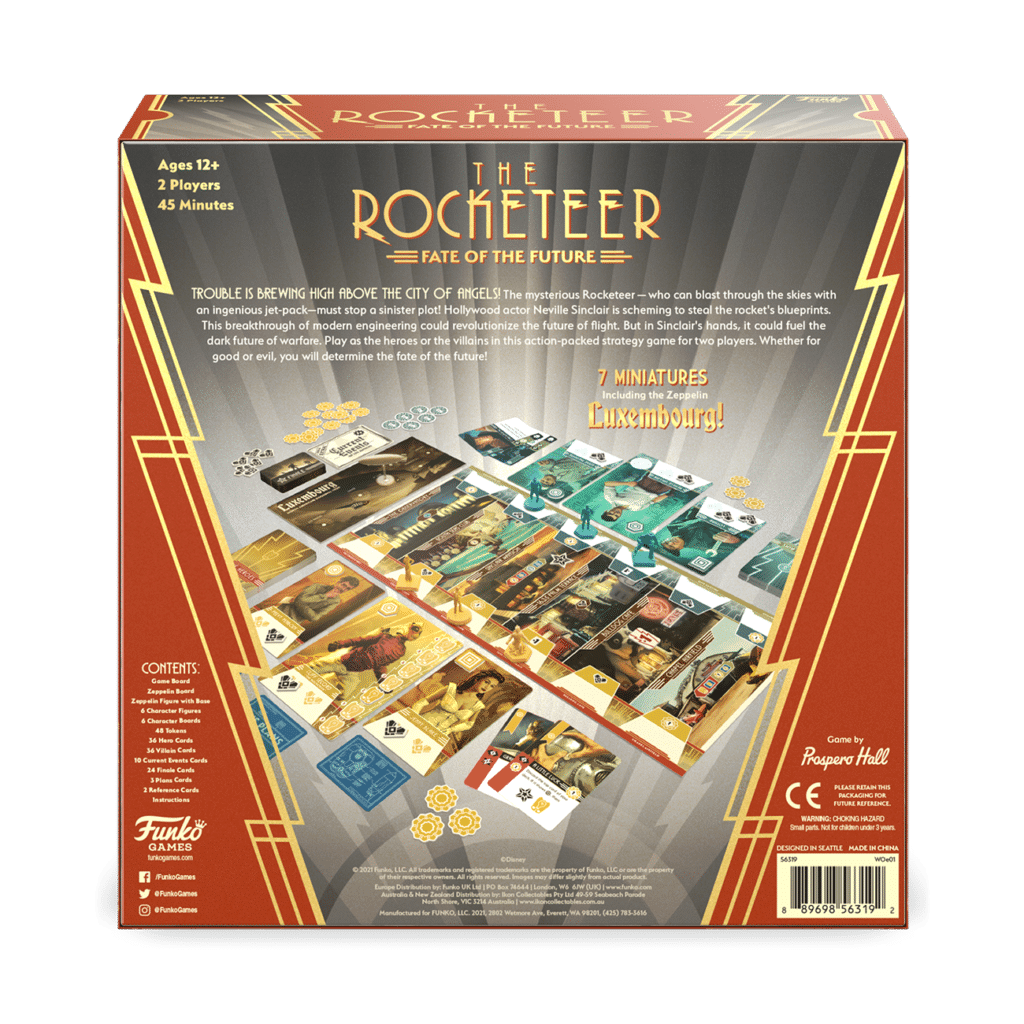 Funko Games Board Games The Rocketeer: Fate Of The Future 2 Funko Games Board Games The Rocketeer: Fate Of The Future