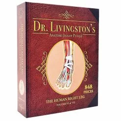 All Sale Items Puzzle - Genius Games - Dr Livingston: Human Right Leg (848 Pieces)