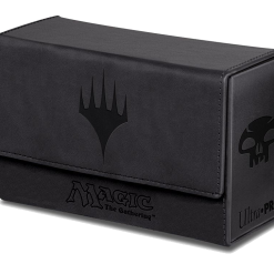 Ultra Pro - Dual Flip Box Black Mana For Magic (Matte Finish) Deck Boxes