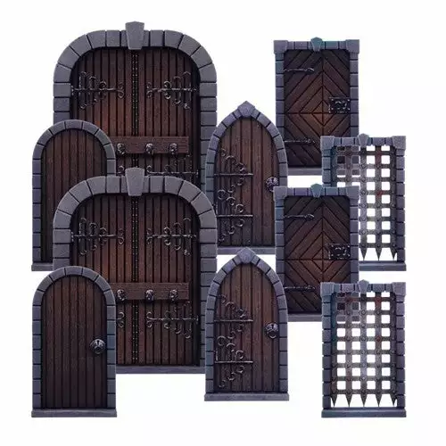 Mantic Games Board Games Dungeon Saga: Dungeon Doors Pack (Unpainted) 1 Mantic Games Board Games Dungeon Saga: Dungeon Doors Pack (Unpainted)