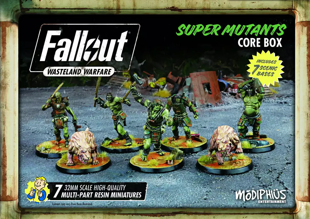 Modiphius Entertainment Fallout: Wasteland Warfare - Super Mutants Core Box 1 Modiphius Entertainment Fallout: Wasteland Warfare - Super Mutants Core Box
