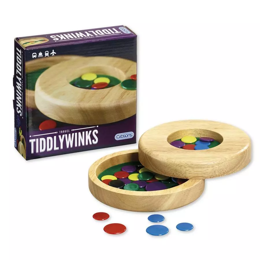 Board Games Gibsons - Travel Tiddlywinks 1 Board Games Gibsons - Travel Tiddlywinks
