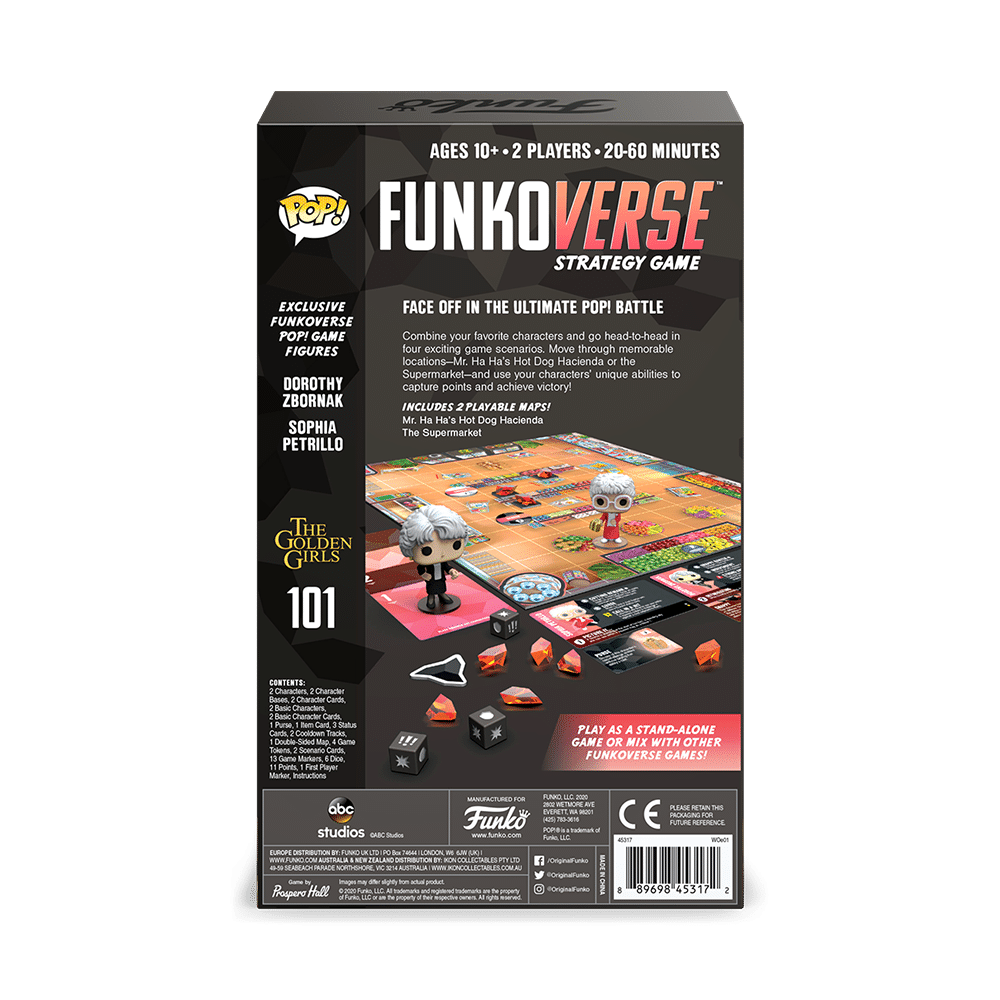 Funko Games Board Games Funkoverse Strategy Game: Golden Girls 101 – Dorothy And Sophia 2 Funko Games Board Games Funkoverse Strategy Game: Golden Girls 101 – Dorothy And Sophia