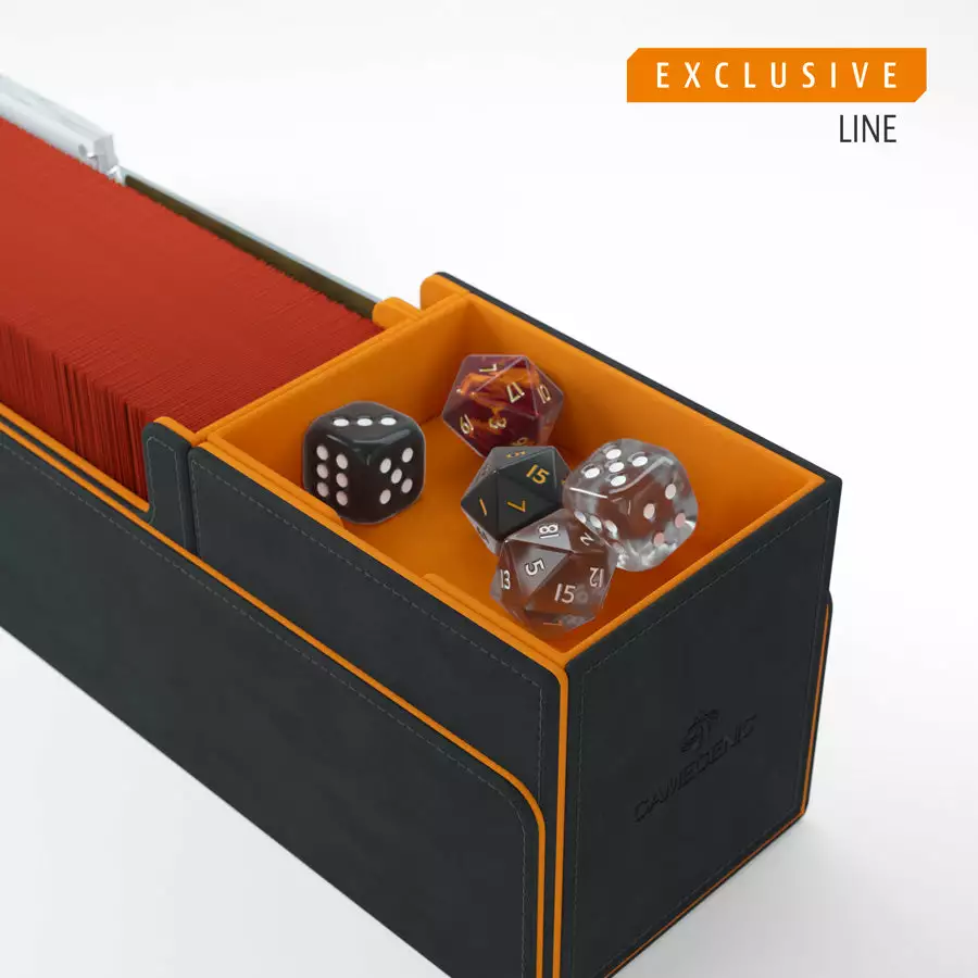 Gamegenic: Cards Lair Convertible Deck Box Exclusive Edition - Black / Orange (400ct) 9 Gamegenic: Cards Lair Convertible Deck Box Exclusive Edition - Black / Orange (400ct)