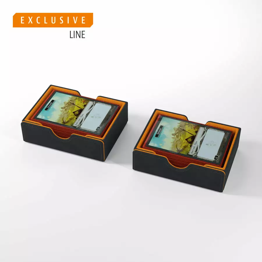 Gamegenic: Cards Lair Convertible Deck Box Exclusive Edition - Black / Orange (400ct) 7 Gamegenic: Cards Lair Convertible Deck Box Exclusive Edition - Black / Orange (400ct)