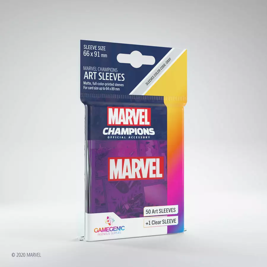 Gamegenic - Marvel Champions Art Sleeves - Marvel Purple (50ct) Jun 13-19, 2022 1 Gamegenic - Marvel Champions Art Sleeves - Marvel Purple (50ct) Jun 13-19, 2022