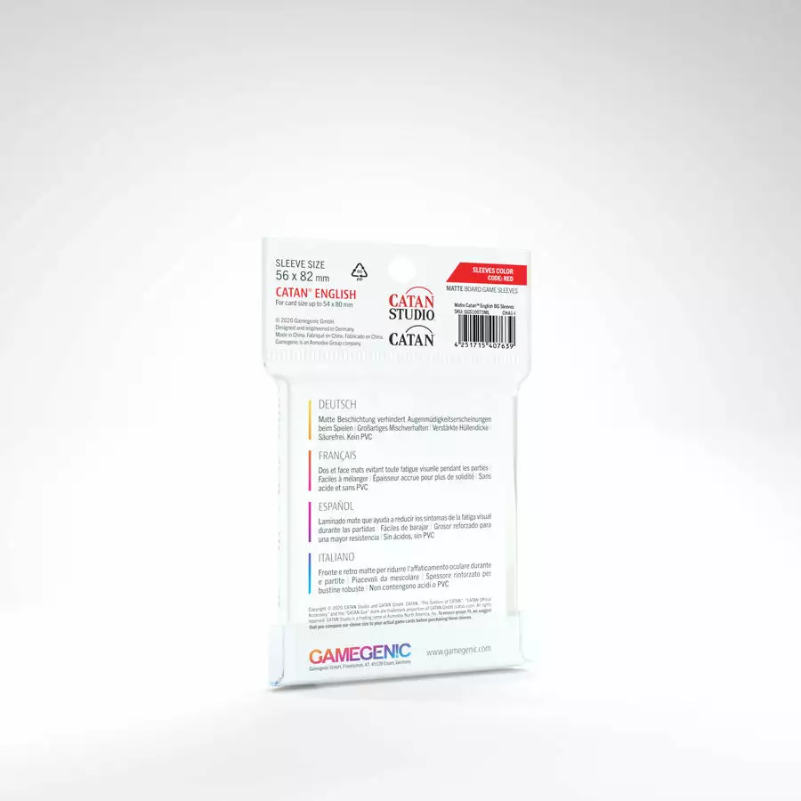 Gamegenic - Matte Catan-Sized Sleeves (60) Jun 20-26, 2022 2 Gamegenic - Matte Catan-Sized Sleeves (60) Jun 20-26, 2022