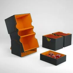 Deck Boxes Gamegenic: Stronghold XL Convertible Deck Box Exclusive Edition - Black / Orange (200ct)