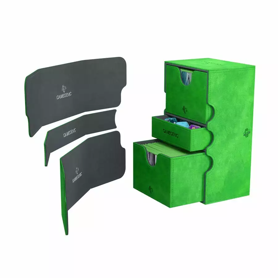 Deck Boxes Gamegenic: Stronghold Convertible Deck Box - Green (200ct) 1 Deck Boxes Gamegenic: Stronghold Convertible Deck Box - Green (200ct)
