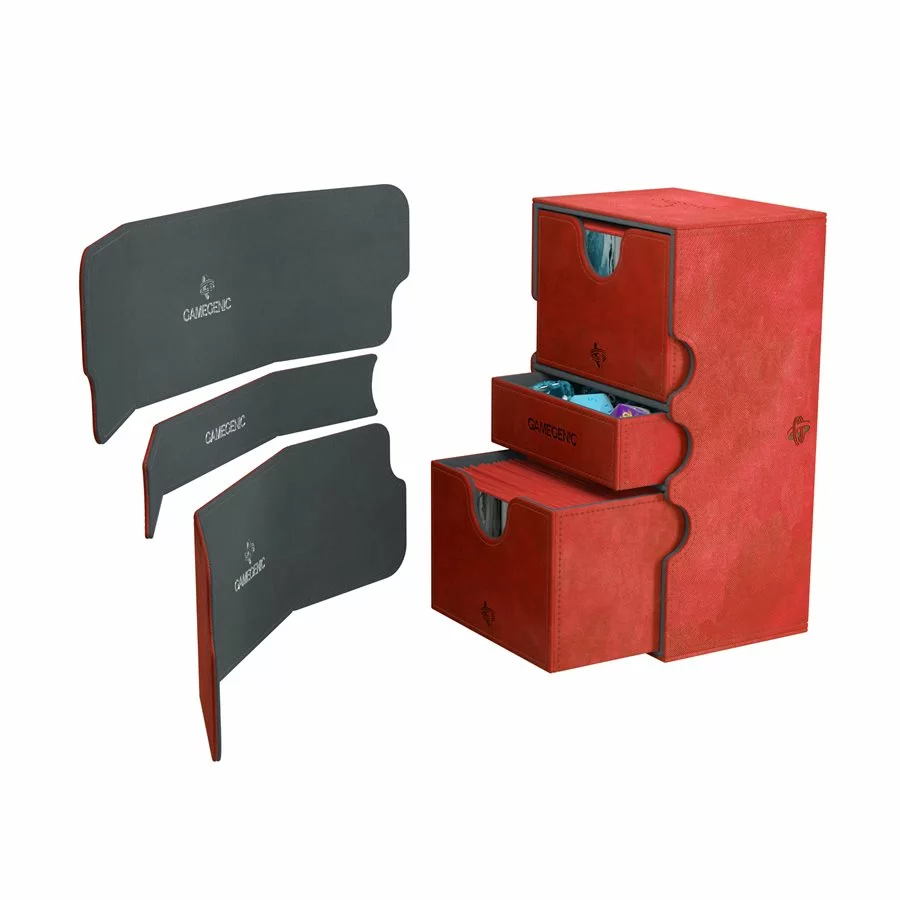 Deck Boxes Gamegenic: Stronghold Convertible Deck Box - Red (200ct) 1 Deck Boxes Gamegenic: Stronghold Convertible Deck Box - Red (200ct)