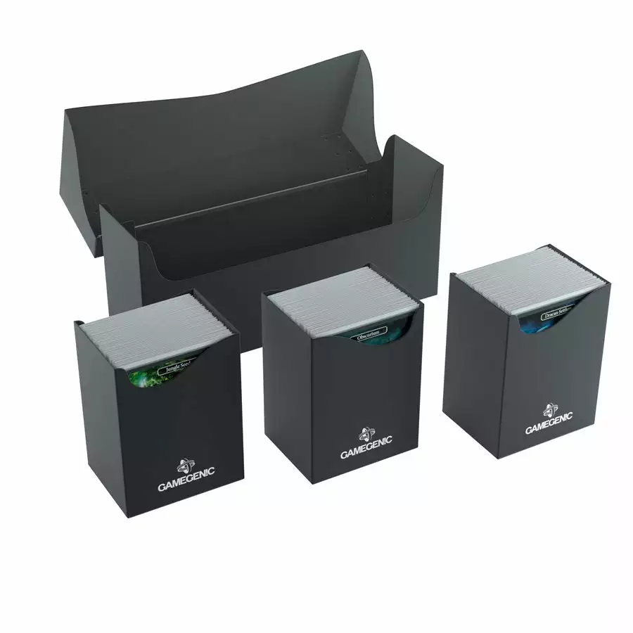 Deck Boxes Gamegenic: Triple Deck Holder Deck Box - Black (240ct) 2 Deck Boxes Gamegenic: Triple Deck Holder Deck Box - Black (240ct)