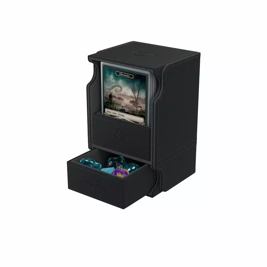 Gamegenic: Watchtower Convertible Deck Box - Black (100ct) Deck Boxes 2 Gamegenic: Watchtower Convertible Deck Box - Black (100ct) Deck Boxes