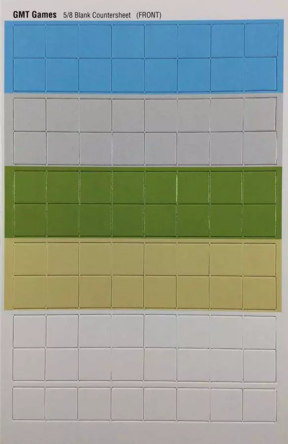 GMT Games Blank Counter Sheet 5/8 Inch (Multi-Colored) Accessories 1 GMT Games Blank Counter Sheet 5/8 Inch (Multi-Colored) Accessories