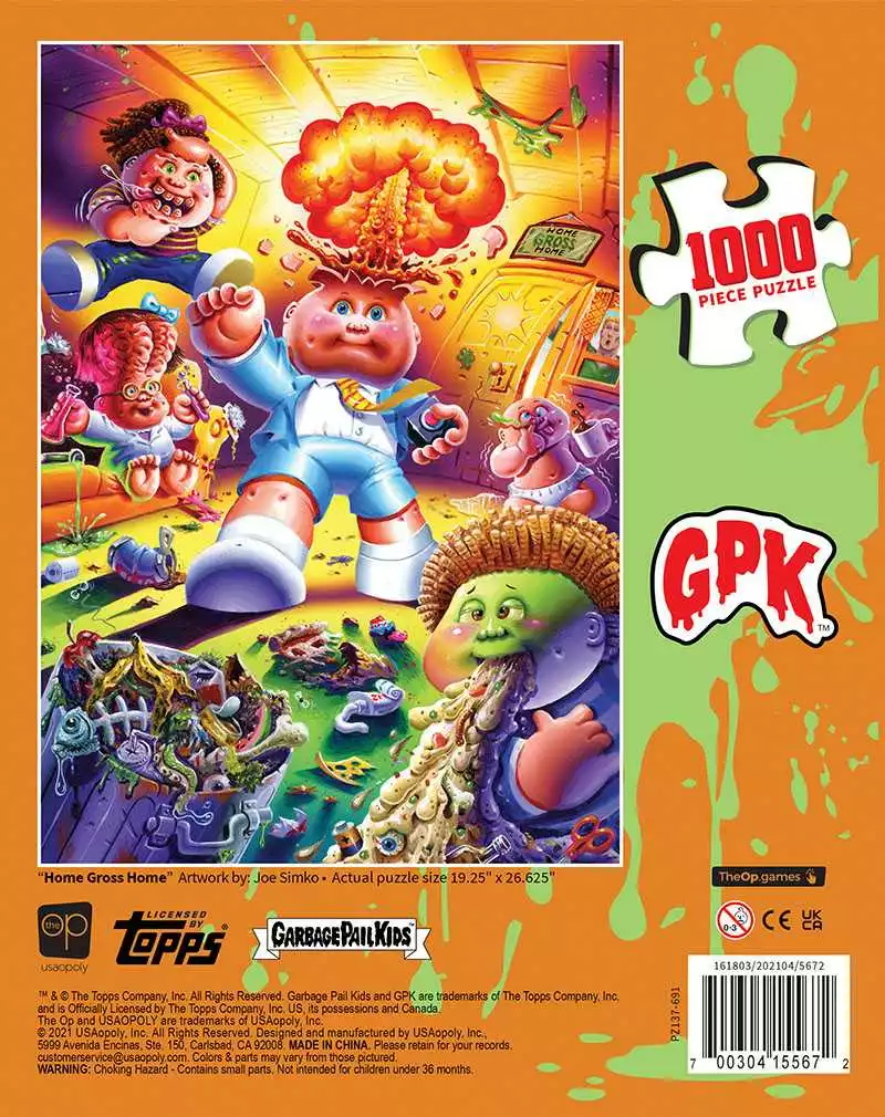 Puzzle - USAopoly - Garbage Pail Kids "Home Gross Home" (1000 Pieces) Jun 20-26, 2022 4 Puzzle - USAopoly - Garbage Pail Kids "Home Gross Home" (1000 Pieces) Jun 20-26, 2022