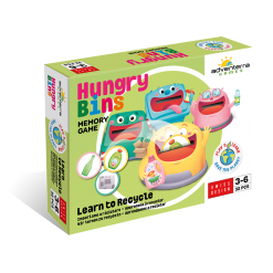 Adventerra Games Hungry Bins: Learn To Recycle (32 Pieces)
