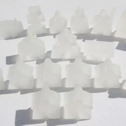 Hans Im Glück Carcassonne: Meeple - Complete Toy Figure Set (19 Pieces) (Frozen Colorless) Import Games