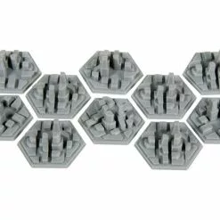 The Broken Token Broken Token - 3D Space Colony City Hex Tiles (10)