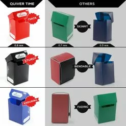 Deck Boxes Quiver Time - Standard Deck Blocks 80+ (Set Of 5 Boxes)