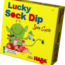 HABA Board Games Lucky Sock Dip: Spin Cycle