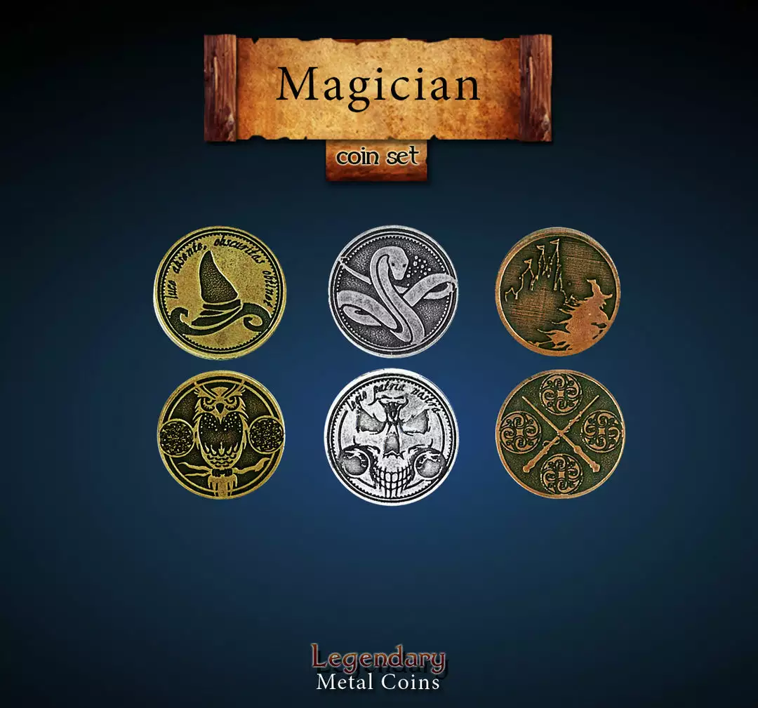Drawlab Entertainment Legendary Metal Coins: Season 5 - Magician Coin Set (24 Pcs) All Sale Items 1 Drawlab Entertainment Legendary Metal Coins: Season 5 - Magician Coin Set (24 Pcs) All Sale Items