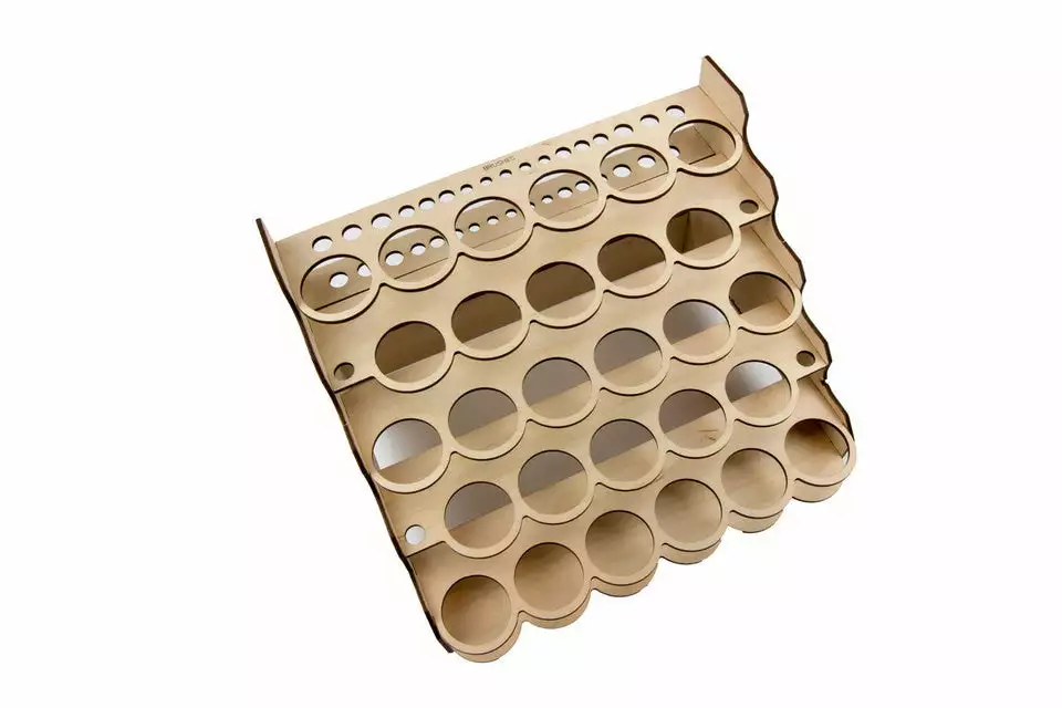 The Broken Token Broken Token - Modular Paint Rack - Straight - 35mm Pot Style Jars 2 The Broken Token Broken Token - Modular Paint Rack - Straight - 35mm Pot Style Jars