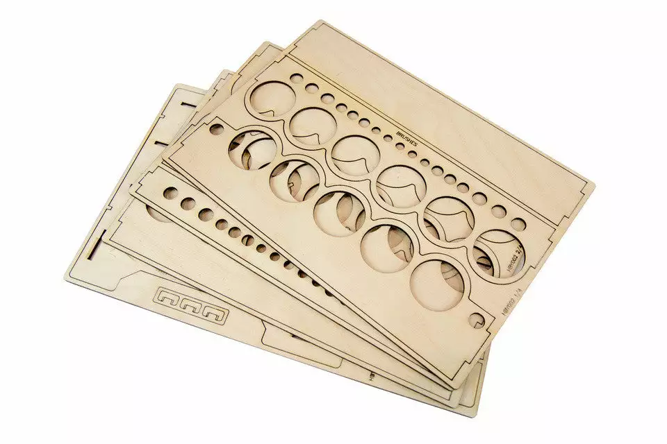 The Broken Token Broken Token - Modular Paint Rack - Straight - 35mm Pot Style Jars 3 The Broken Token Broken Token - Modular Paint Rack - Straight - 35mm Pot Style Jars