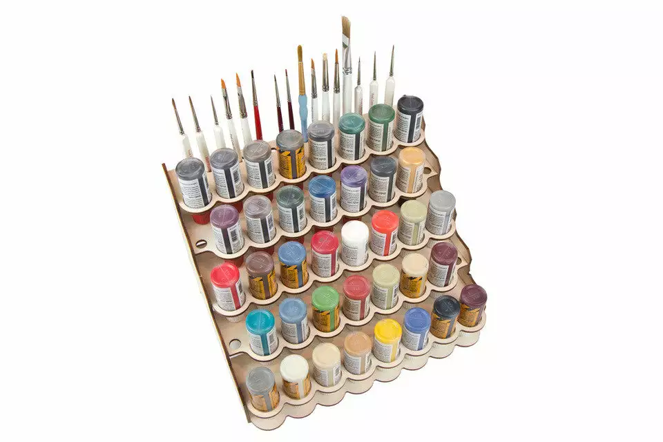 The Broken Token Broken Token - Modular Paint Rack - Straight - 26mm Dropper Style Bottles 1 The Broken Token Broken Token - Modular Paint Rack - Straight - 26mm Dropper Style Bottles